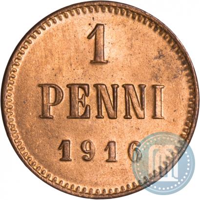 Фото 1 пенни 1916 года  