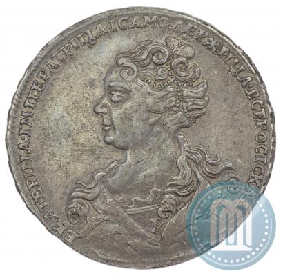 Picture 1 rouble 1726 year  "Moscow type, portrait turned to the left"