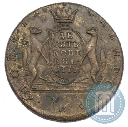 Фото 10 копеек 1770 года КМ 