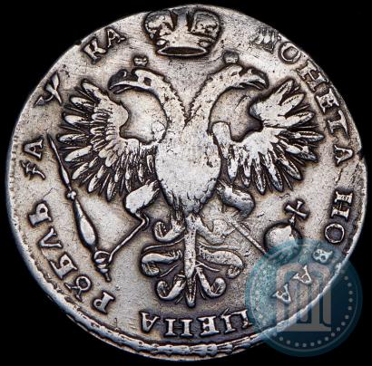 Фото 1 рубль 1721 года K "Портрет в наплечниках"