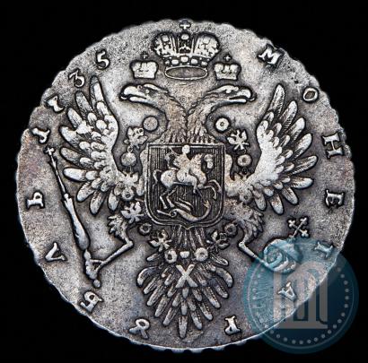Фото 1 рубль 1735 года  