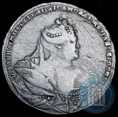 Фото 1 рубль 1737 года  "Московский тип"