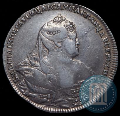 Фото 1 рубль 1740 года  "Московский тип"