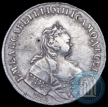 Фото 1 рубль 1744 года ММД 