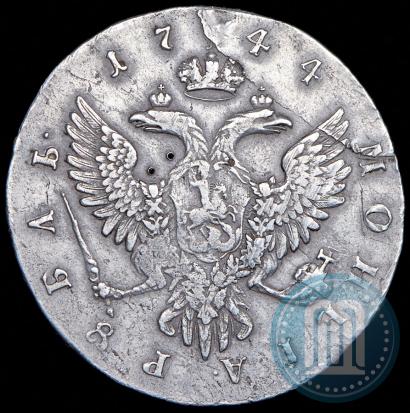 Фото 1 рубль 1744 года ММД 