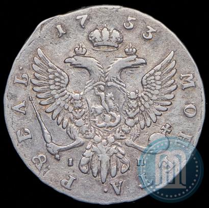 Фото 1 рубль 1756 года СПБ-ЯI 