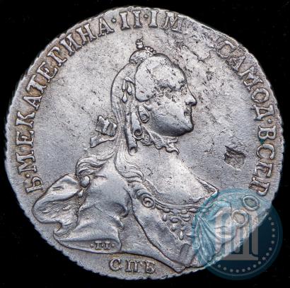 Picture 1 rouble 1754 year СПБ-IМ "Portrait by Benjamin Scott"
