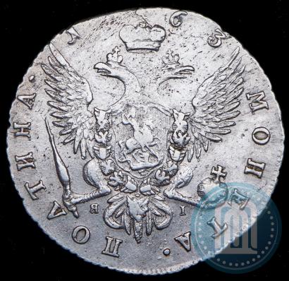 Picture 1 rouble 1754 year СПБ-IМ "Portrait by Benjamin Scott"