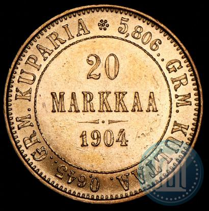 Picture 20 markkaa 1904 year L 