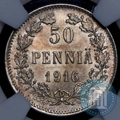 Фото 50 пенни 1916 года S 