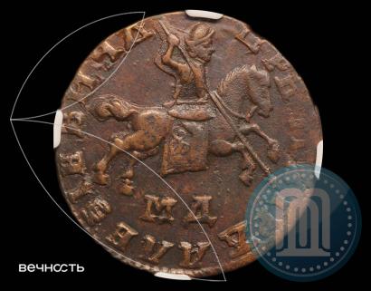 Picture 1 kopeck 1711 year МД 