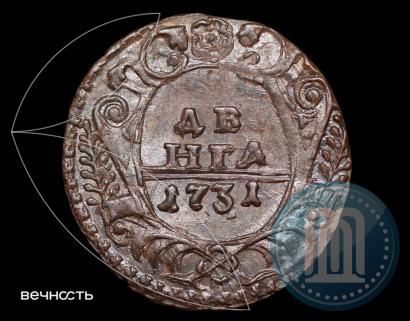 Фото Денга 1731 года  