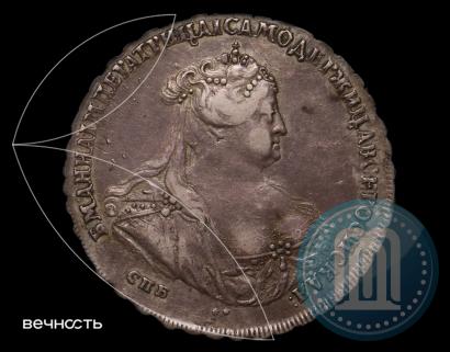 Picture 1 rouble 1740 year СПБ "Petersburg type"