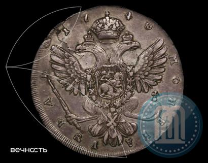Picture 1 rouble 1740 year СПБ "Petersburg type"