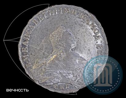 Picture 1 rouble 1755 year СПБ-ЯI 