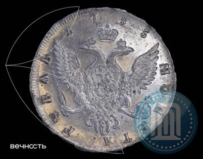 Picture 1 rouble 1755 year СПБ-ЯI 