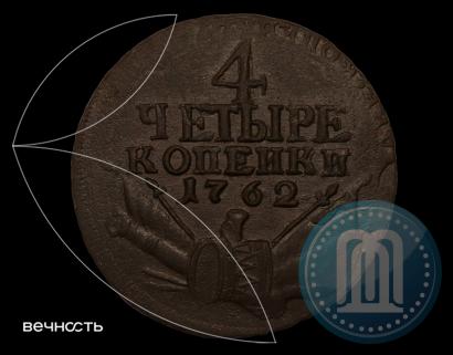 Фото 4 копейки 1762 года  