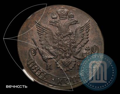 Picture 5 kopecks 1785 year КМ 