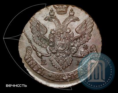 Picture 5 kopecks 1789 year ЕМ 