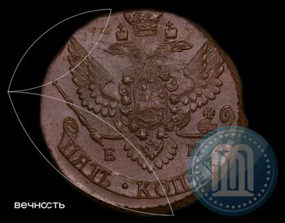 Фото 5 копеек 1791 года ЕМ 
