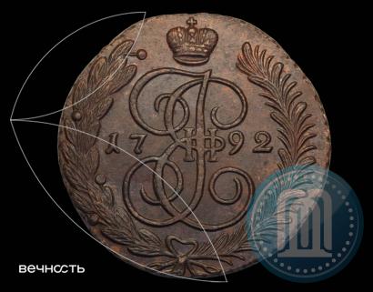 Фото 5 копеек 1792 года АМ 