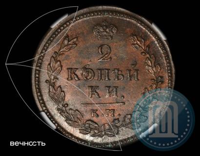 Picture 2 kopecks 1815 year КМ-АМ 