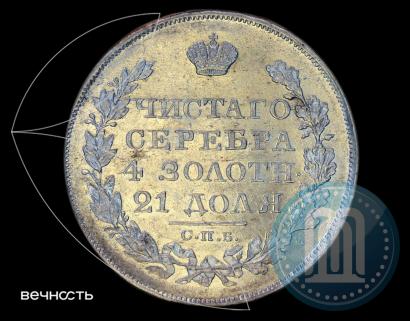 Picture 1 rouble 1827 year СПБ-НГ 