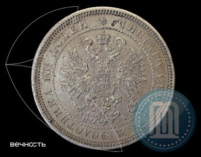 Фото Полтина 1869 года СПБ-HI 