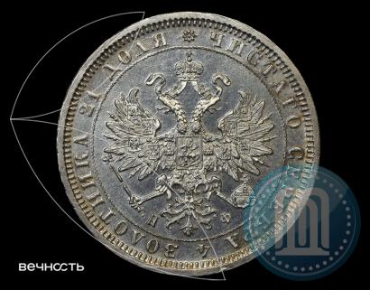 Picture 1 rouble 1879 year СПБ-НФ 