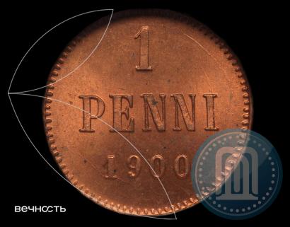 Picture 1 penni 1900 year  