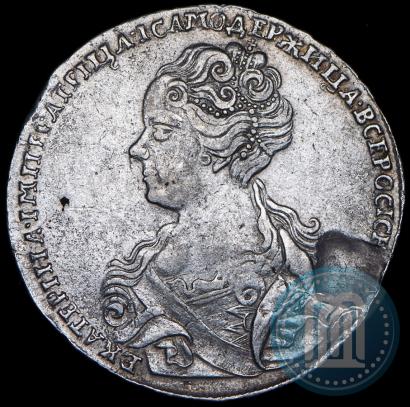 Фото 1 рубль 1726 года  "Московский тип, портрет влево"