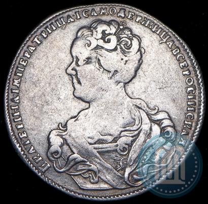 Фото Полтина 1726 года СПБ "Петербургский тип, портрет влево"