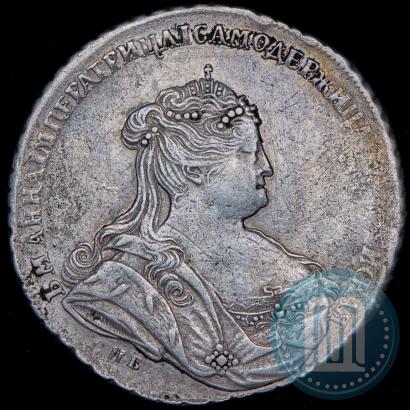 Фото 1 рубль 1738 года СПБ "Петербургский тип"