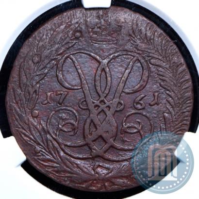 Фото 2 копейки 1761 года  "Номинал под Св. Георгием"