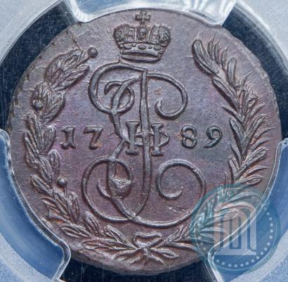 Picture 1 kopeck 1789 year ЕМ 