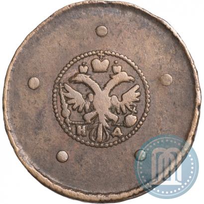 Фото 5 копеек 1727 года НД 