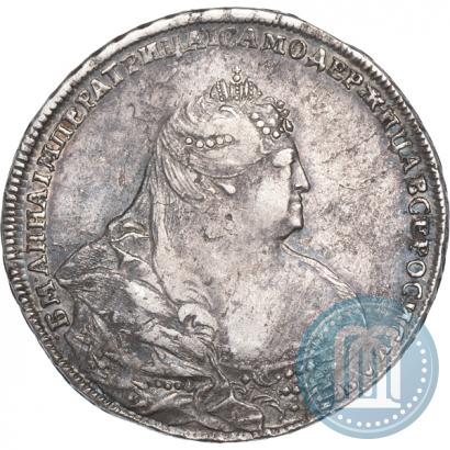 Фото 1 рубль 1738 года  "Московский тип"