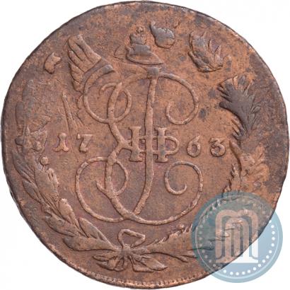 Фото 5 копеек 1763 года ММ 