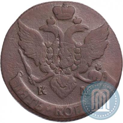 Фото 5 копеек 1784 года КМ 