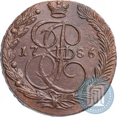 Фото 5 копеек 1786 года ЕМ 