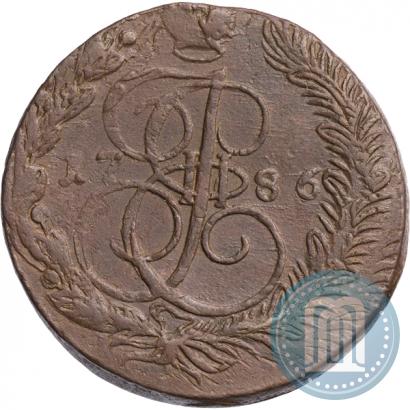 Фото 5 копеек 1786 года ЕМ 
