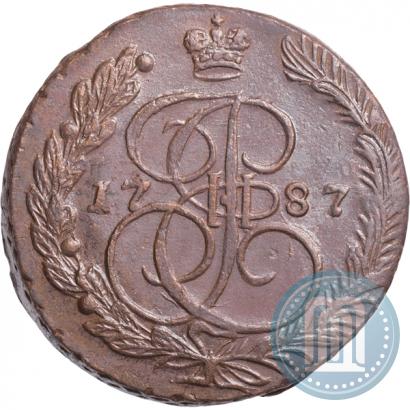 Фото 5 копеек 1787 года ЕМ 