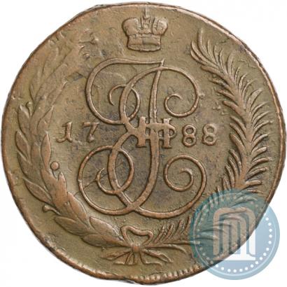 Фото 5 копеек 1788 года ММ 
