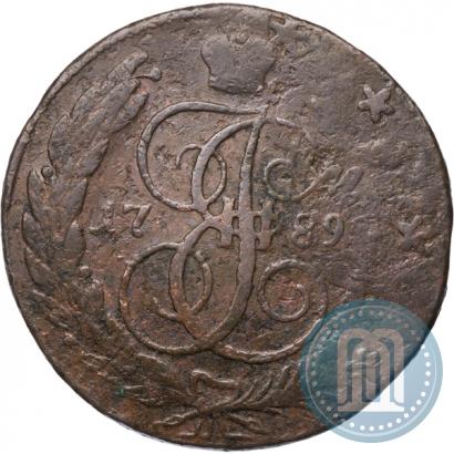 Фото 5 копеек 1789 года ММ 