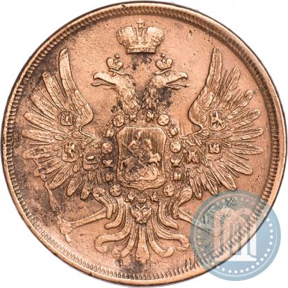 Picture 3 kopecks 1856 year ЕМ 