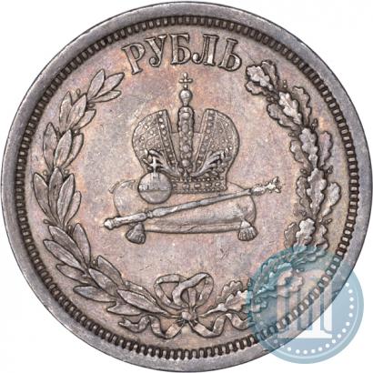 Picture 1 rouble 1883 year ЛШ "On the Coronation of Emperor Alexander III"