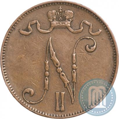 Picture 5 pennia 1905 year  