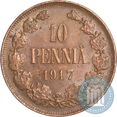 Фото 10 пенни 1917 года  