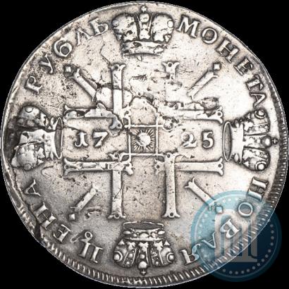 Picture 1 rouble 1725 year СПБ "Sun rouble, portrait in armour"