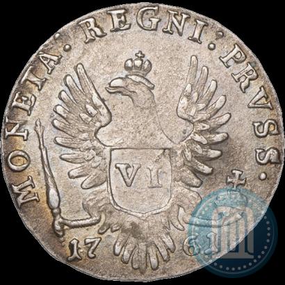 Picture 6 groszy 1761 year  